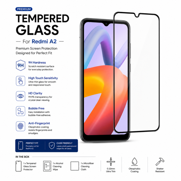 Tempered glass - Redmi A2